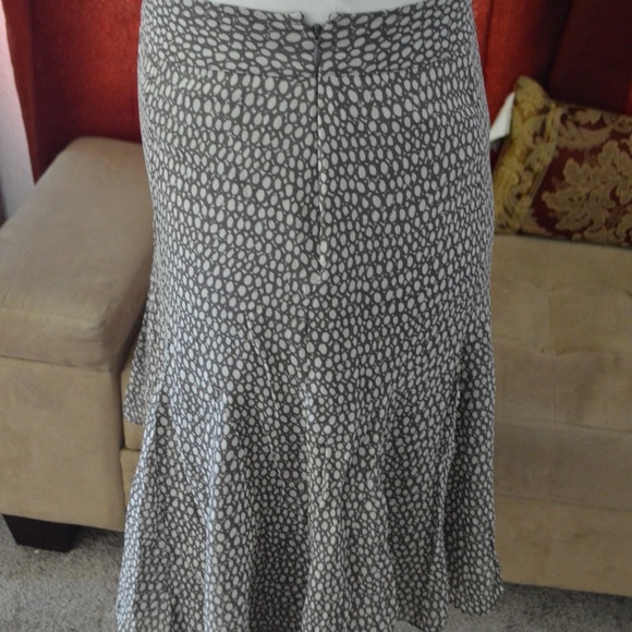 Vintage Silk Skirt - Fluttery light Brown & Cream - Picture 5 of 6